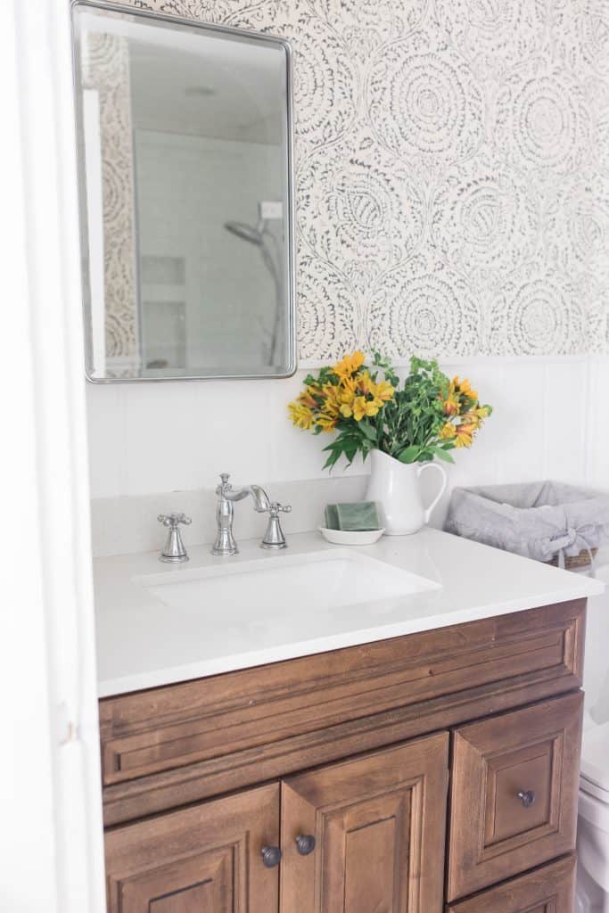 farmhouse bathroom makeover reveal