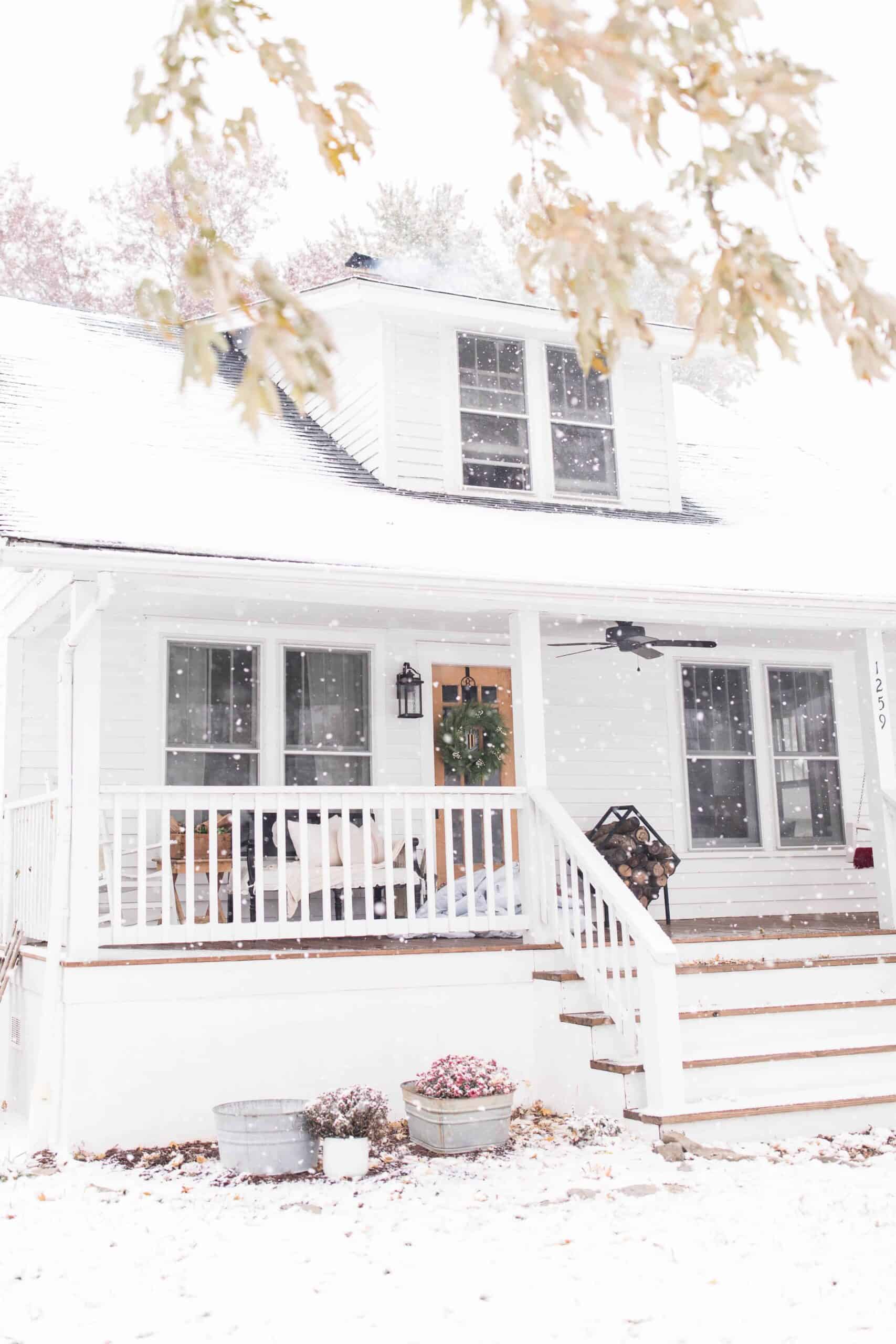 Farmhouse on Boone in Winter