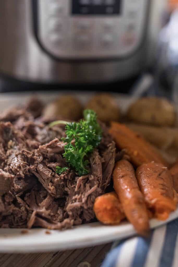 instand pot roast and carrots recipe