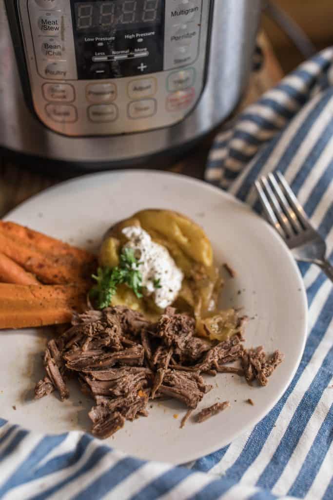 homemade roast in the instant pot how to cook a grass fed beef roast