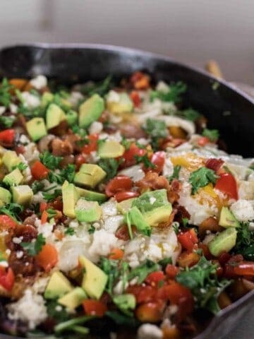 Cast iron skillet recipes vegetable hash perfect for breakfast, lunch and dinner