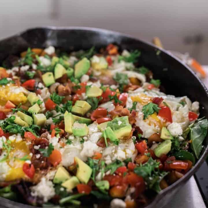 Cast iron skillet recipes vegetable hash perfect for breakfast, lunch and dinner