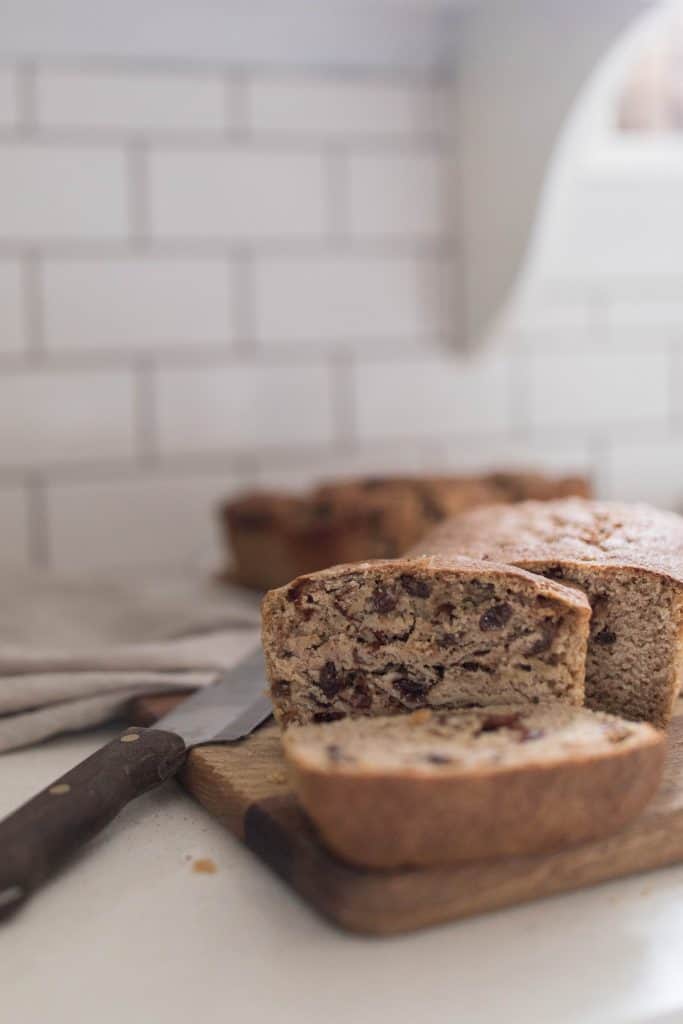 homemade sourdough bread with raisins