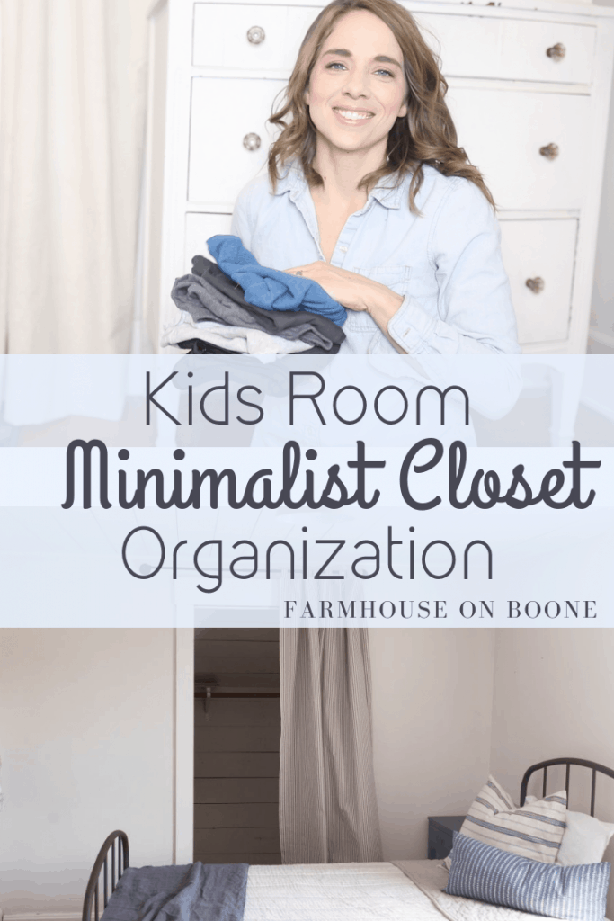 kids minimalist closet