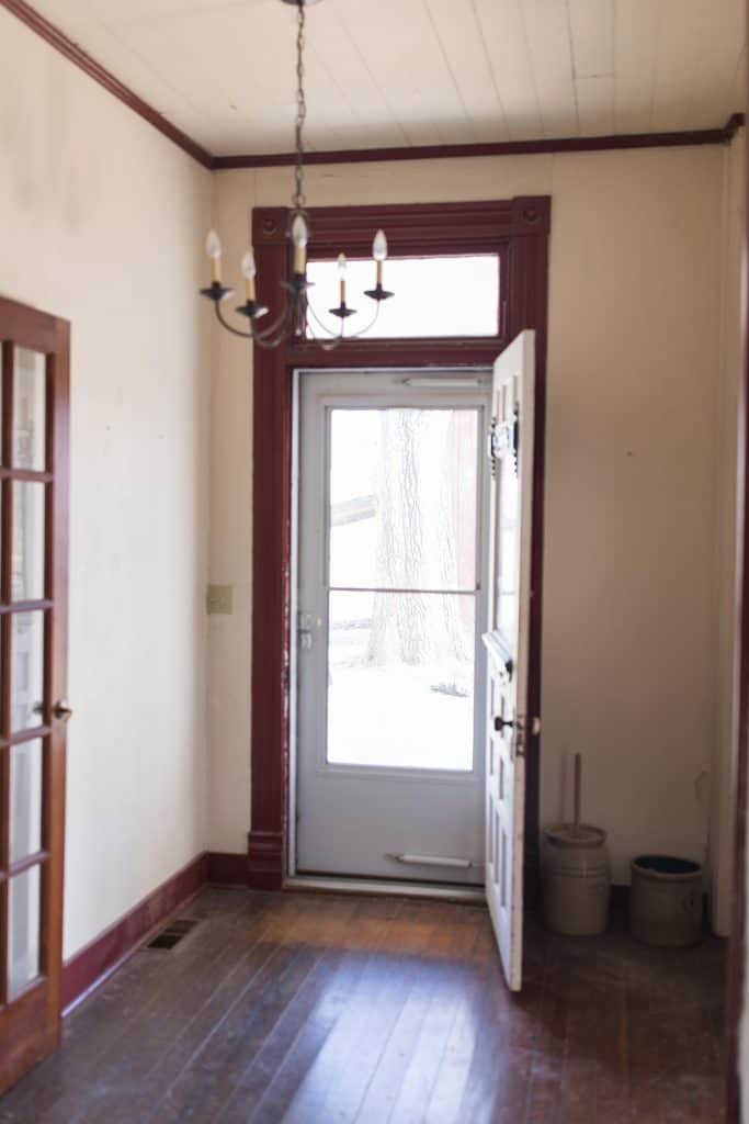 farmhouse entryway before photos 19th century farmhouse restoration 