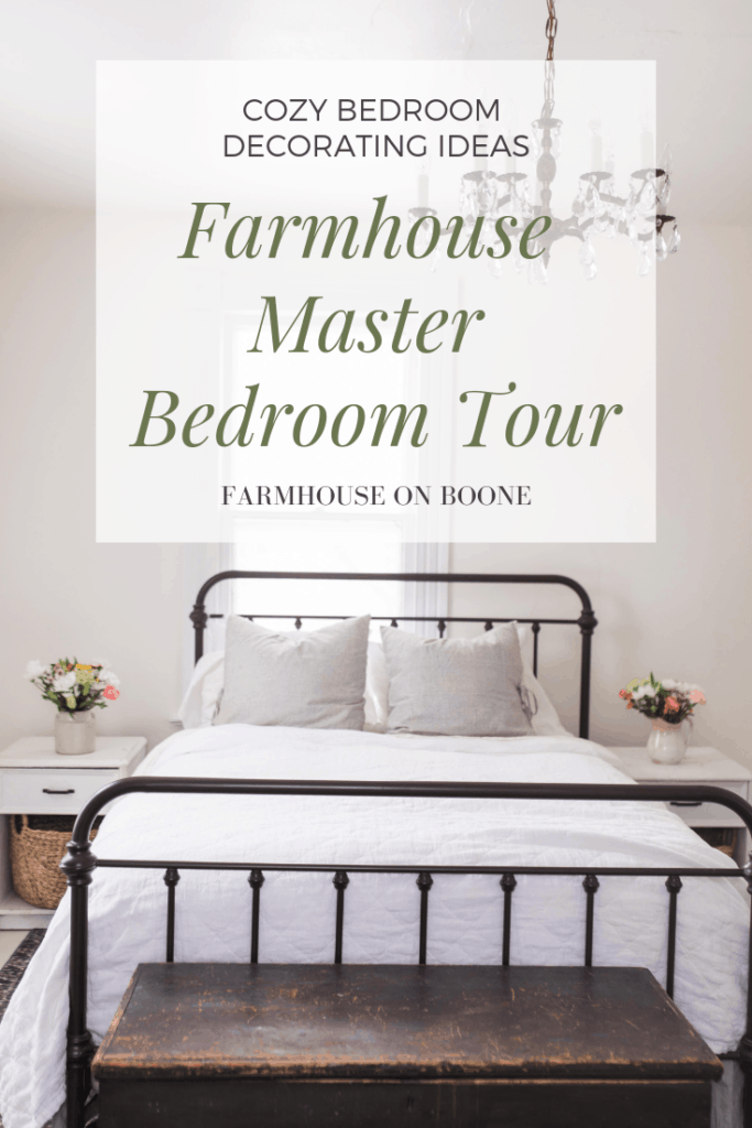 Farmhouse Master Bedroom Tour in the New Farmhouse | Cozy Bedroom Decorating Ideas
