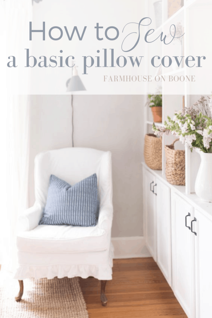 How to sew a pillow cover sewing tutorial for beginners 