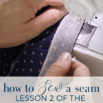 How to sew a seam Simple sewing Series with Farmhouse on Boone