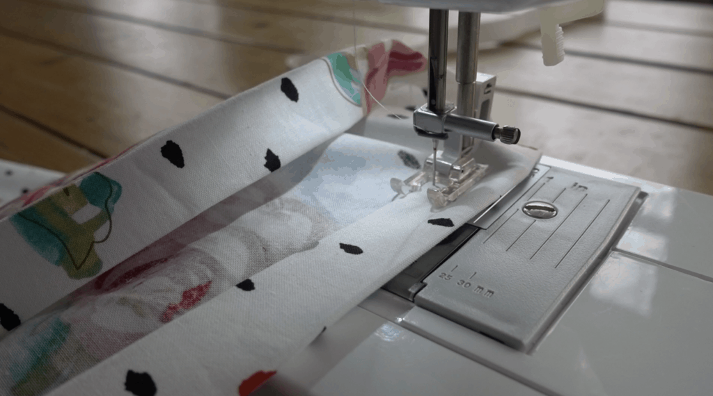 sewing the skirt hem