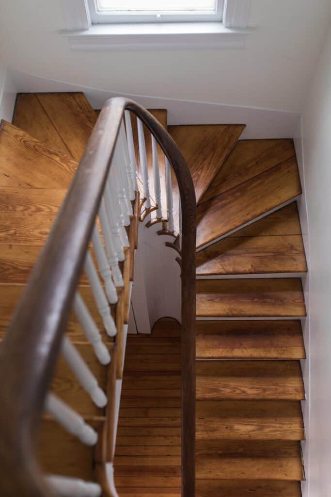 victorian farmhouse stairs heart pine flooring refinished victorian stairs farmhouse restoration