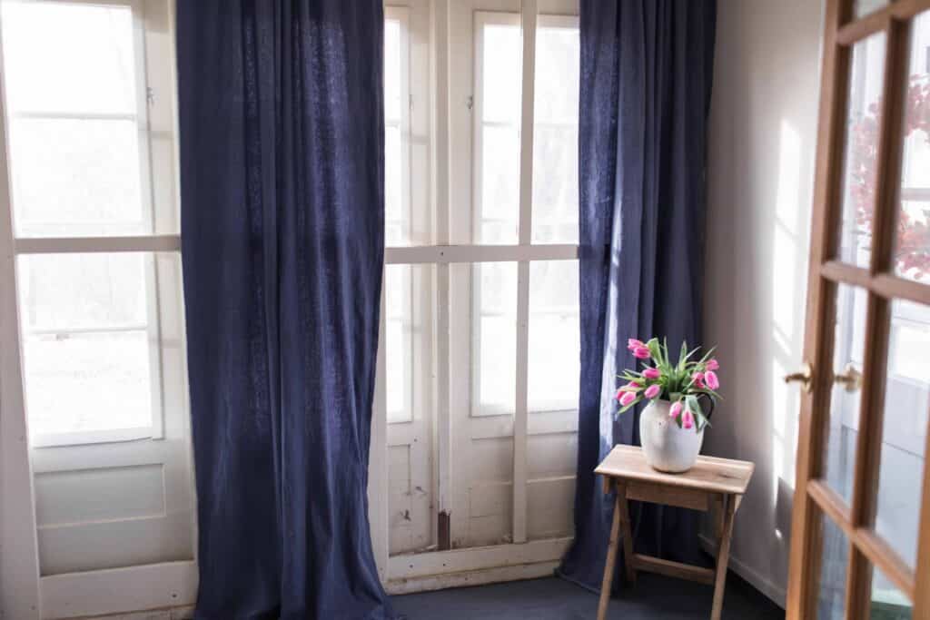 How To Dye And Sew Drop Cloth Curtains, How To Dye Dry Clean Only Curtains