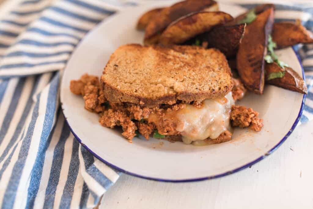 healthy sloppy joes on whole wheat bread