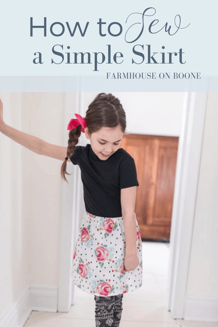 How to Sew a Simple Skirt - Farmhouse on Boone