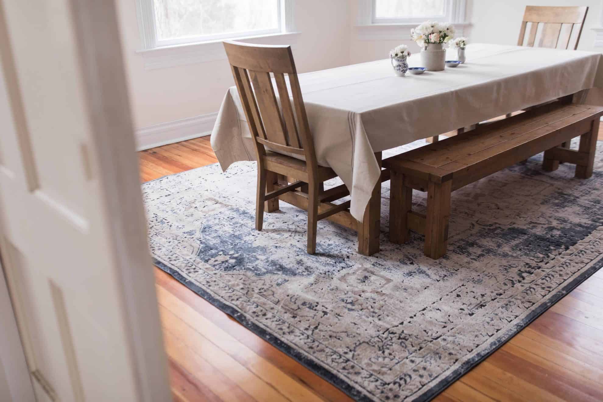 Farmhouse Area Rugs For Dining Room