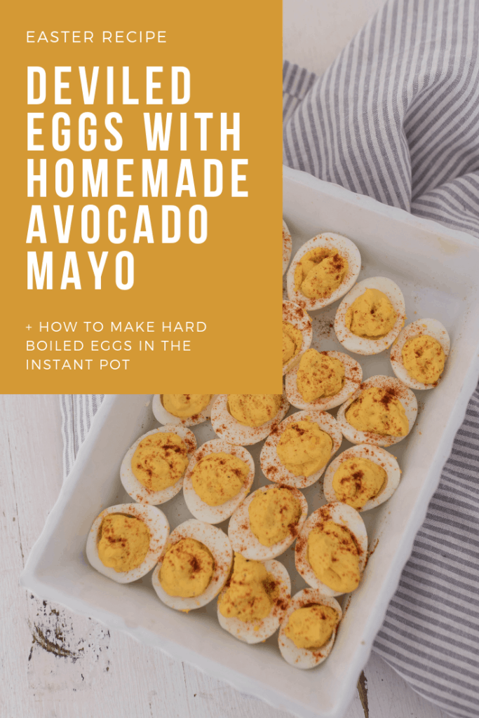 deviled eggs recipe with homemade avocado mayo