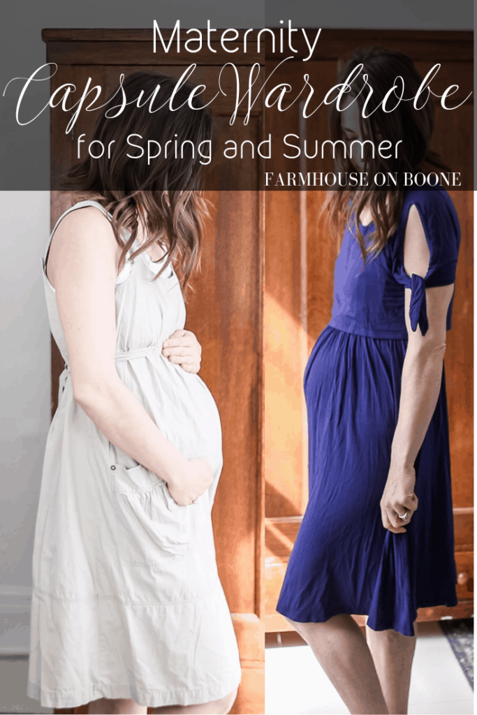 Maternity Capsule Wardrobe for Spring and Fall - Farmhouse on Boone