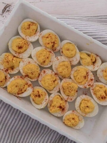 How to make hard boiled eggs in the instant pot and my favorite deviled eggs recipe