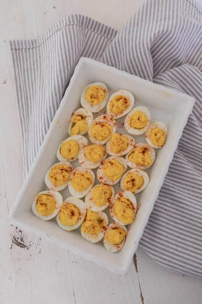 my favorited deviled egg recipe with homemade mayo