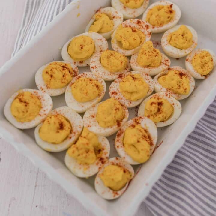 how to make hard boiled eggs in the instant pot and my favorite deviled eggs recipe