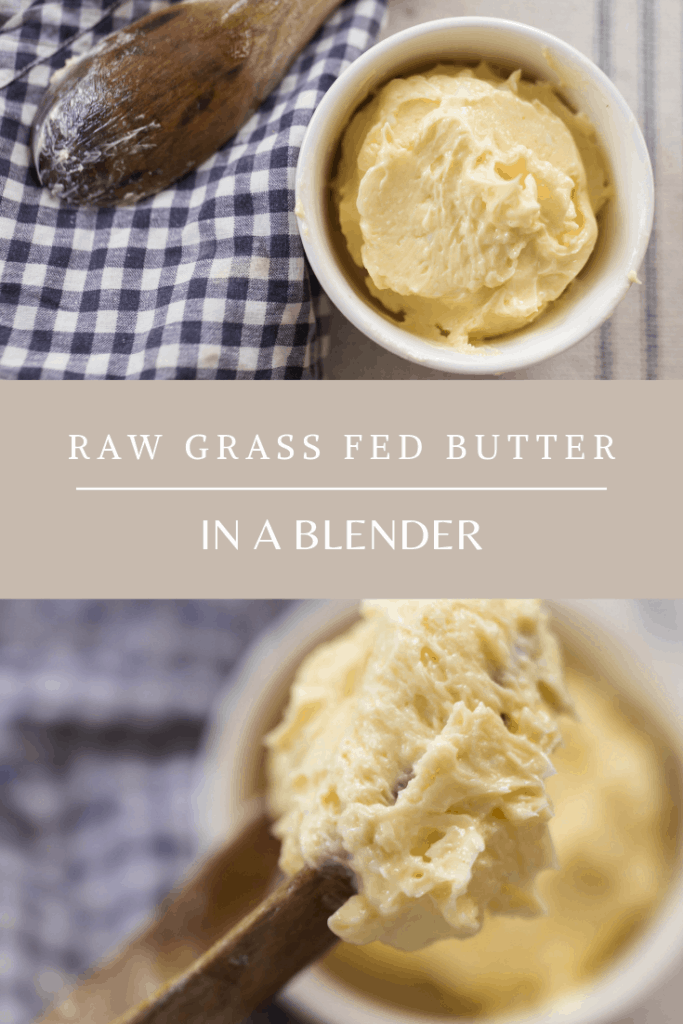 How to make raw milk butter in a blender grass fed butter homemade