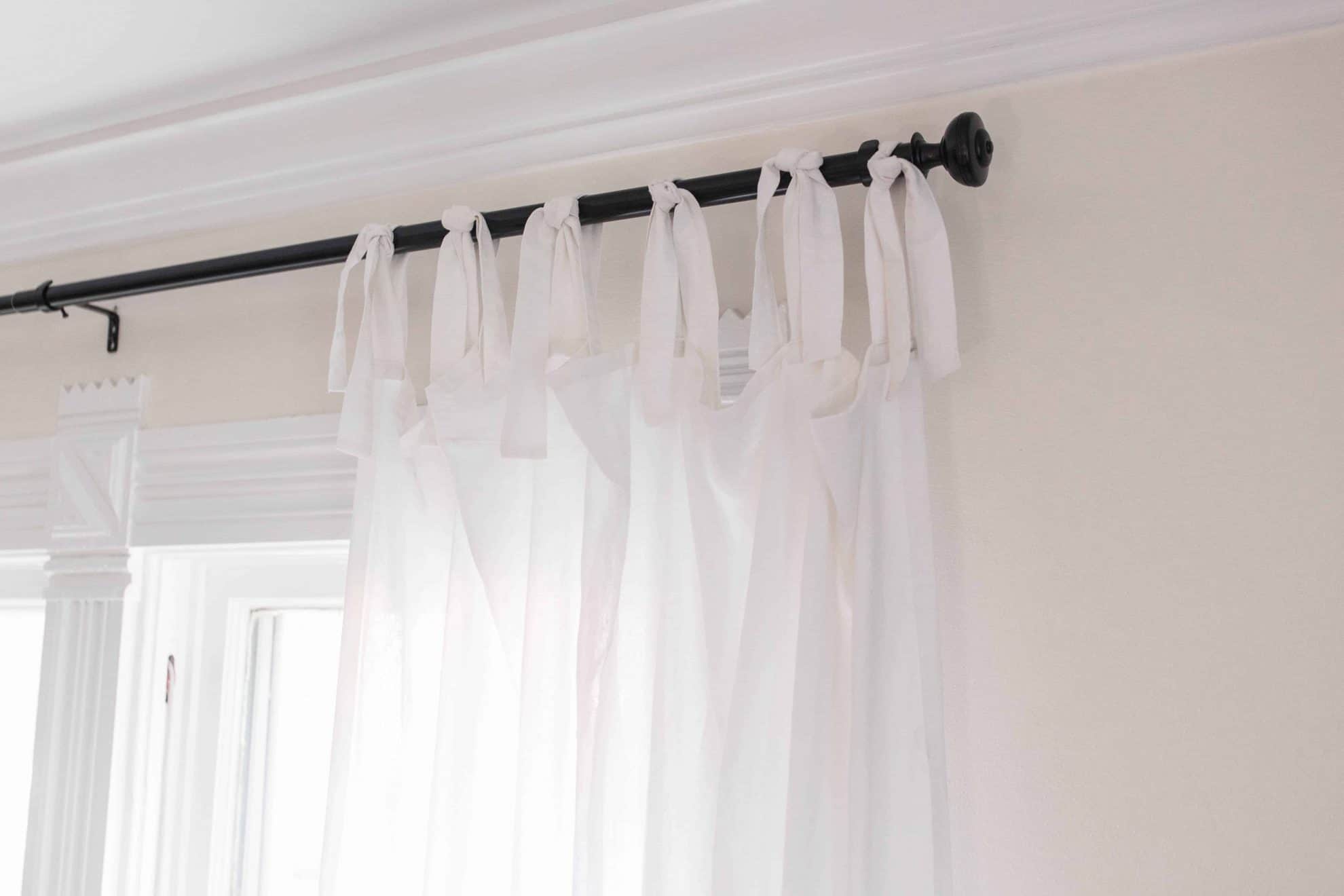 tie tab top sheer curtains