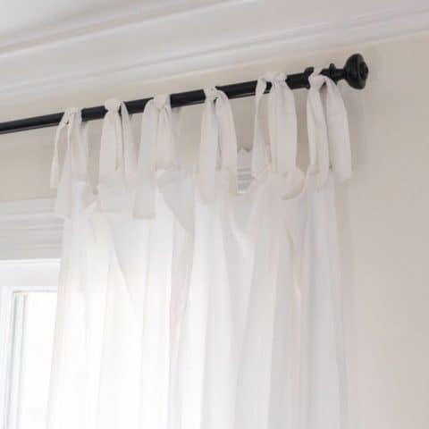 How To Make Curtains - Tie-Top Curtain Tutorial