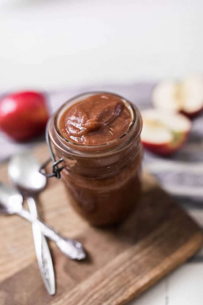 apple butter in jar