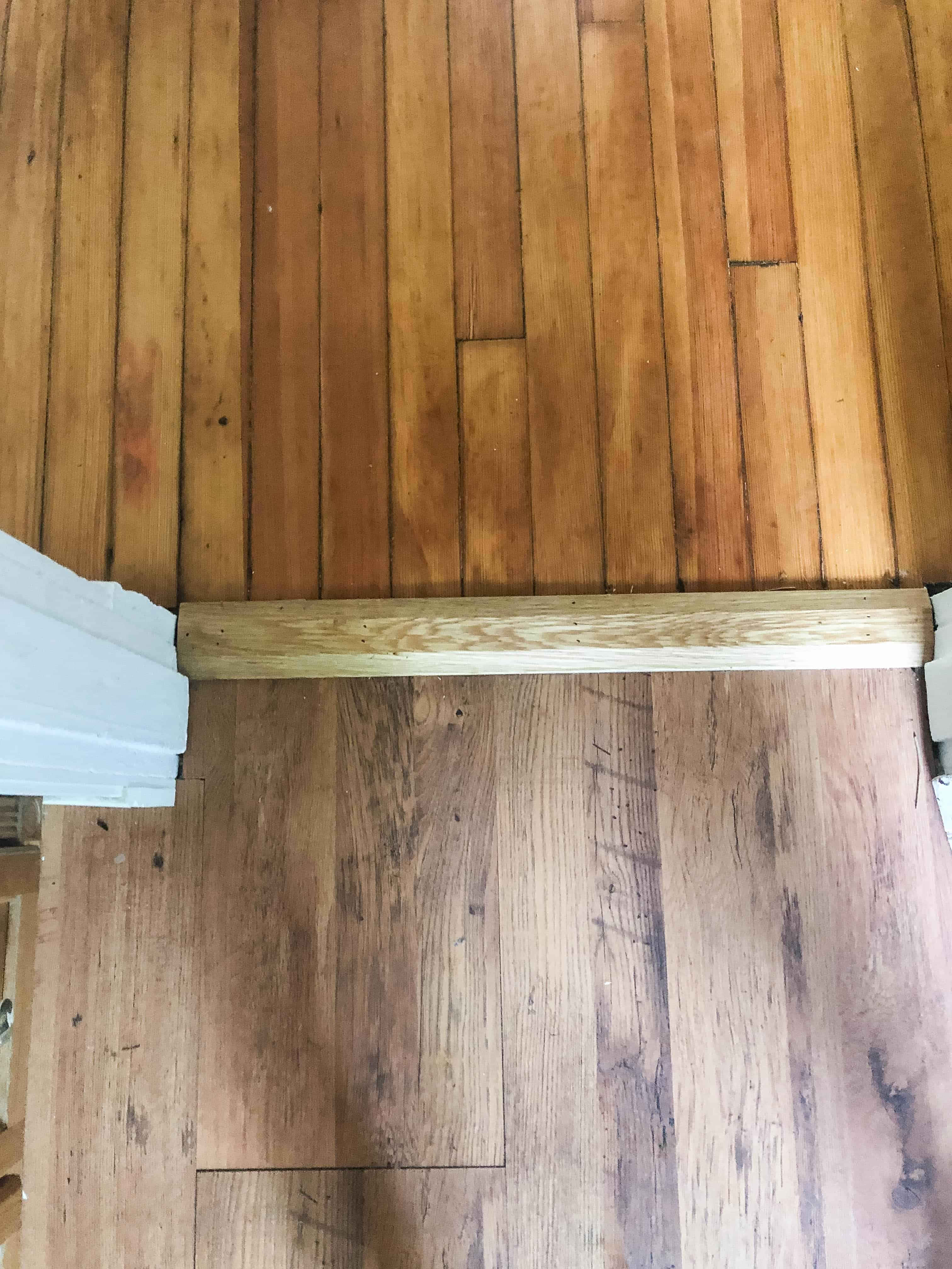 before picture of a outdated bathroom with a 80's vanity with matching medicine cabinet, and linoleum floors