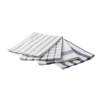 IKEA ELLY White & Blue Dish Towels (Set of 4)
