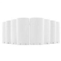 2.5 Ounce / 75ml Empty Deodorant Containers (8-Pack); BPA-Free PP Plastic White Twist-Up Refillable Tubes for DIY Deodorant, Aromatherapy, Heel Balm, Bug Repellant, Etc.