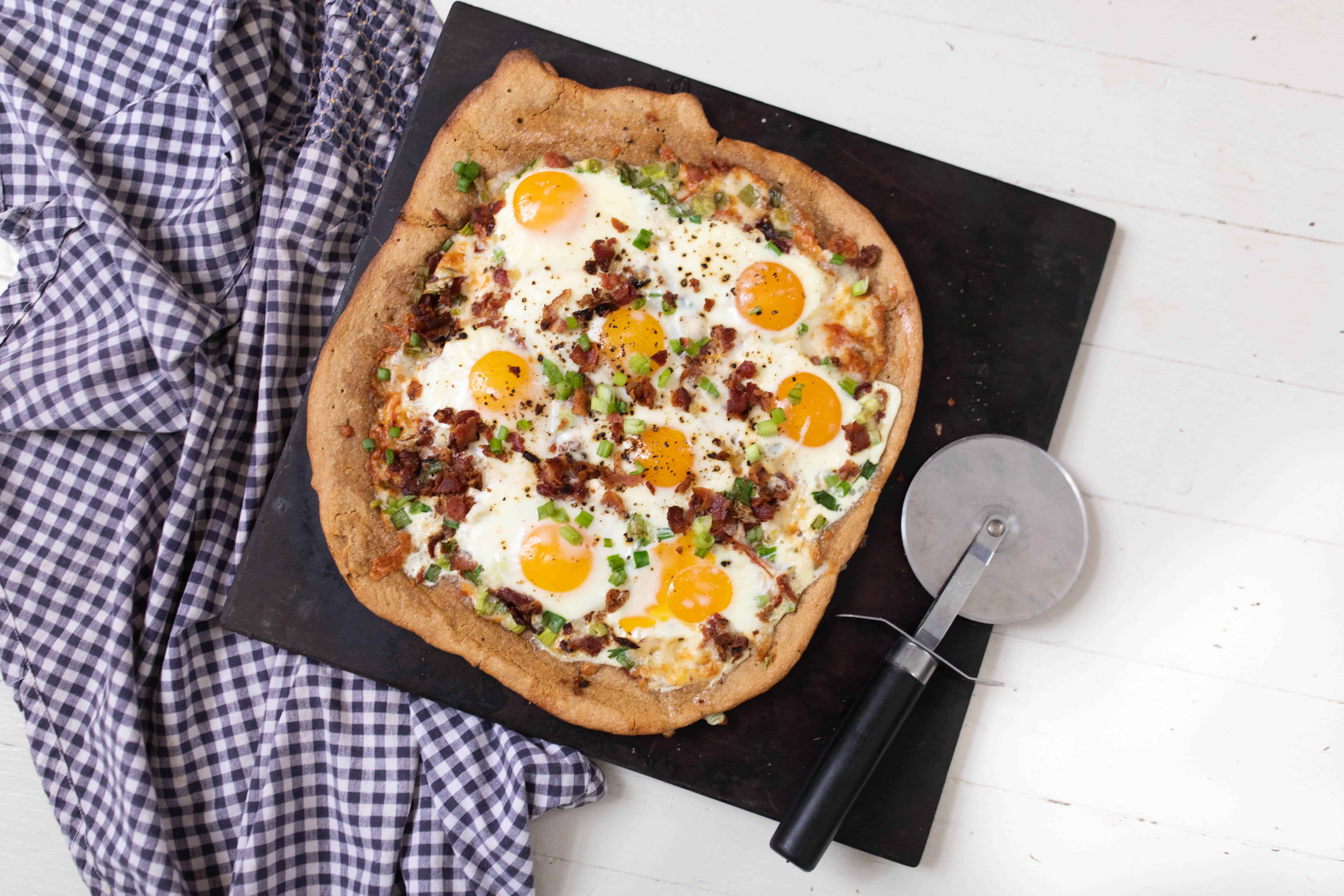Breakfast Pizza Recipe With Sourdough Crust Farmhouse on Boone
