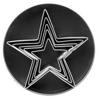Fox Run 3686 Stainless Steel Star Cookie cutters, 1 x 3.5 x 3.5 inches, Metallic