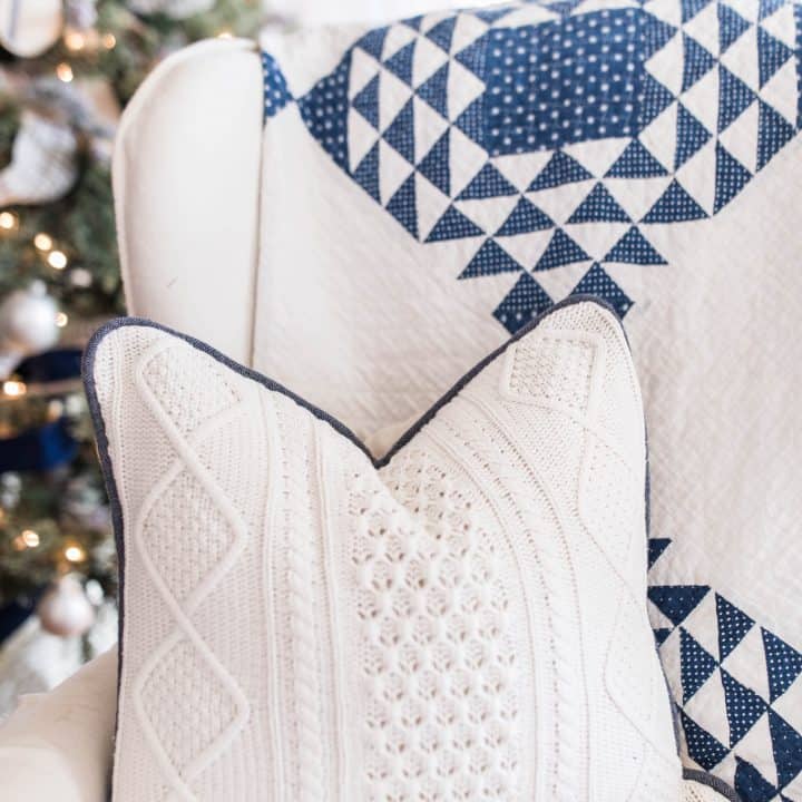 How To Make A Pillow From A Sweater