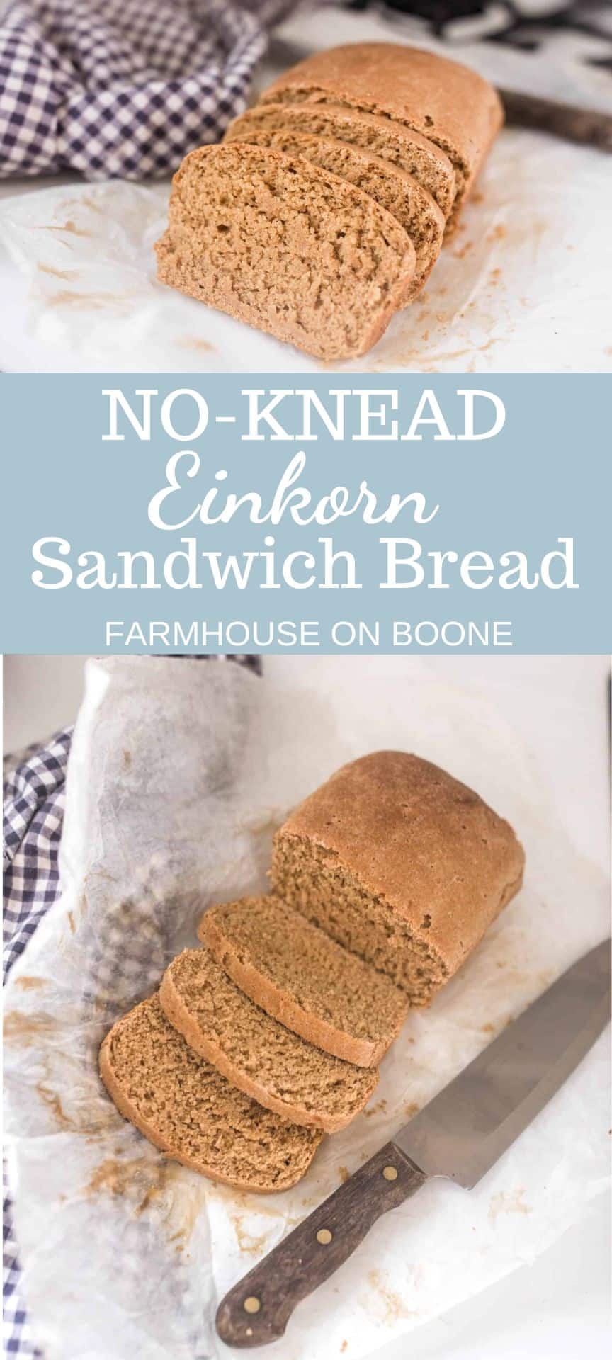 Easy Einkorn Sandwich Bread NoKnead Farmhouse on Boone