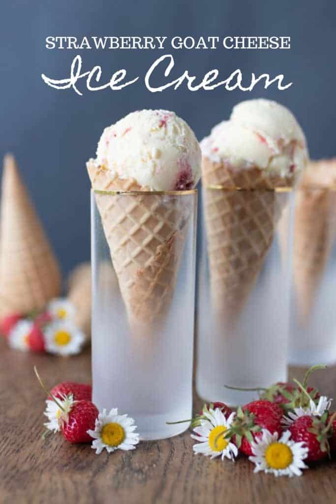 Strawberry Goat Cheese Ice Cream Farmhouse on Boone