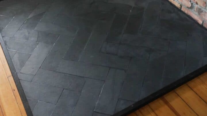 Diy Hearth Pad Farmhouse On Boone - Fireplace Floor Protection