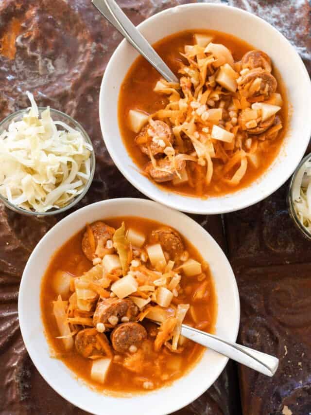 Comforting Sausage and Sauerkraut Soup Farmhouse on Boone