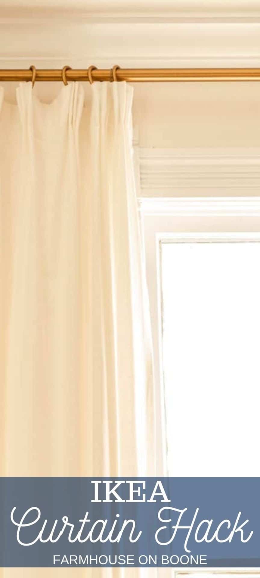 DIY Ikea Curtain Hack Farmhouse on Boone