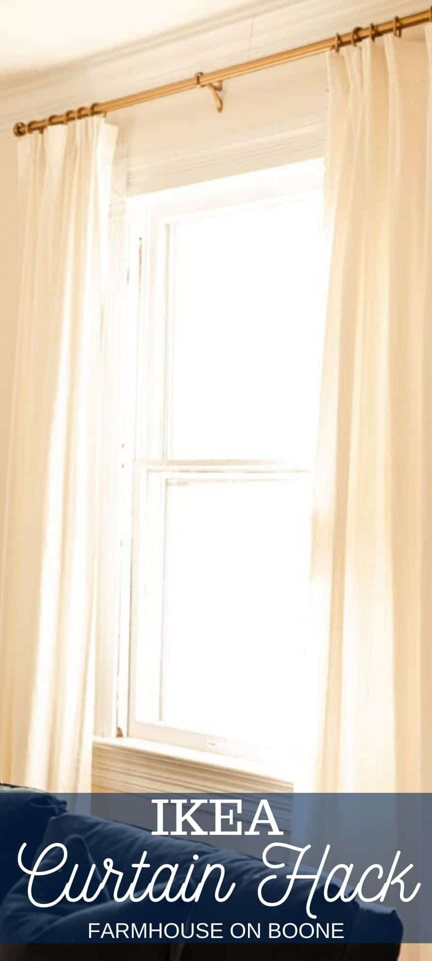 DIY Ikea Curtain Hack Farmhouse on Boone