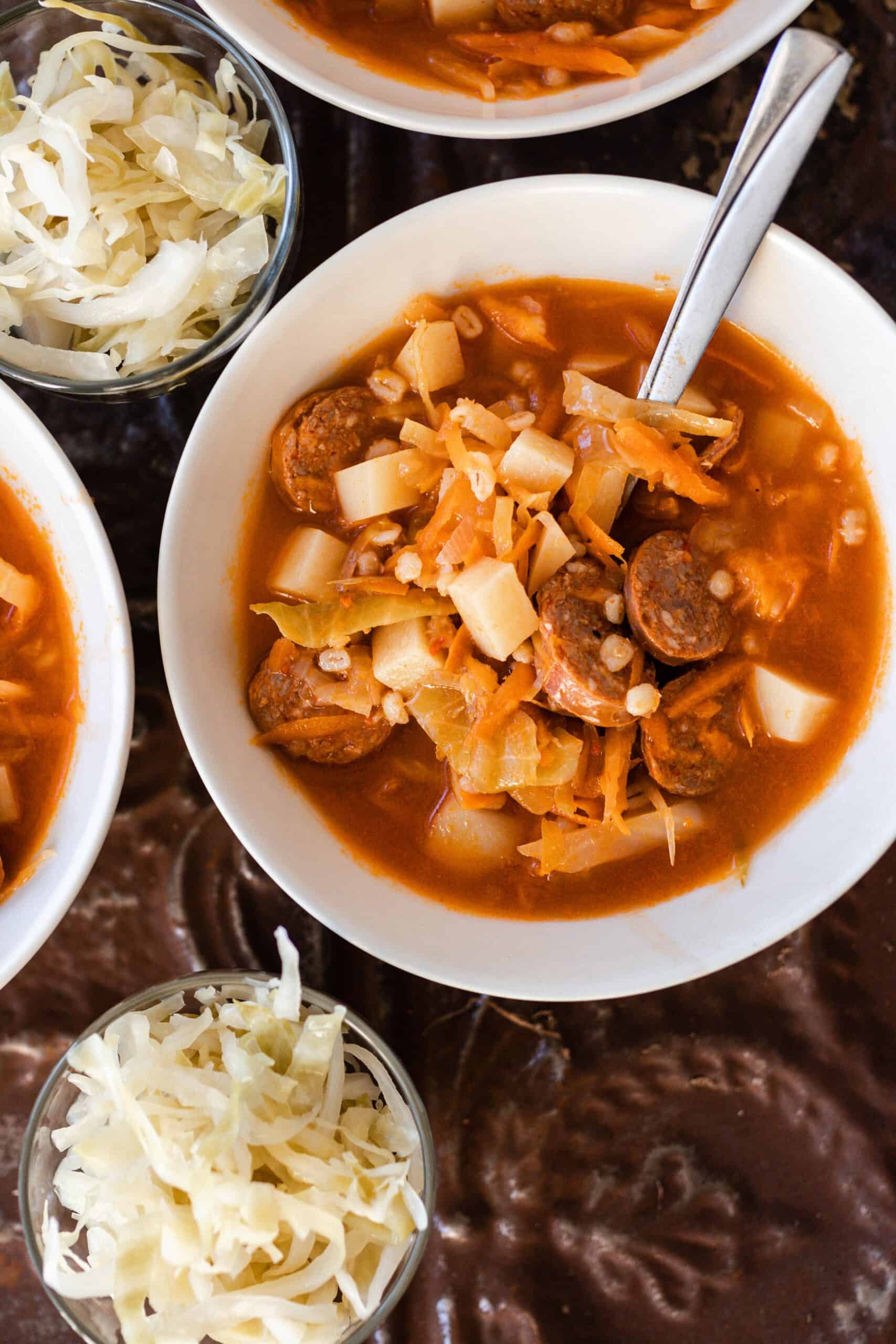 Sausage Sauerkraut Soup Farmhouse on Boone