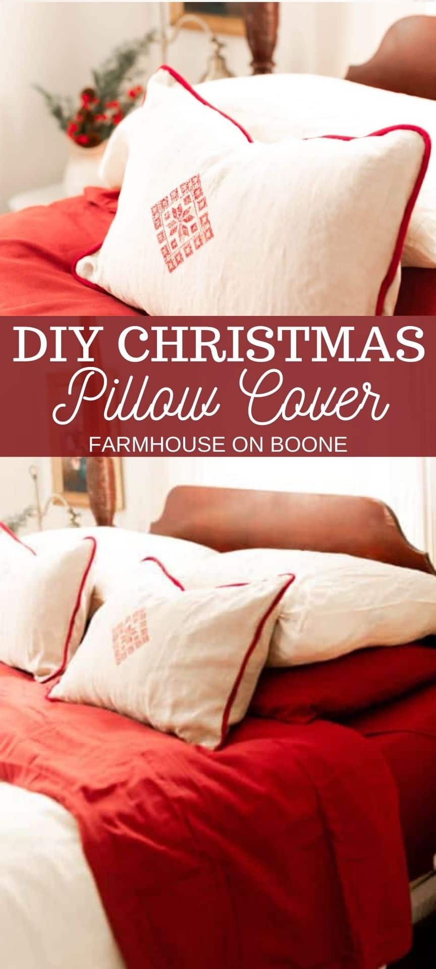 DIY Plaid Christmas Pillows - A Wonderful Thought