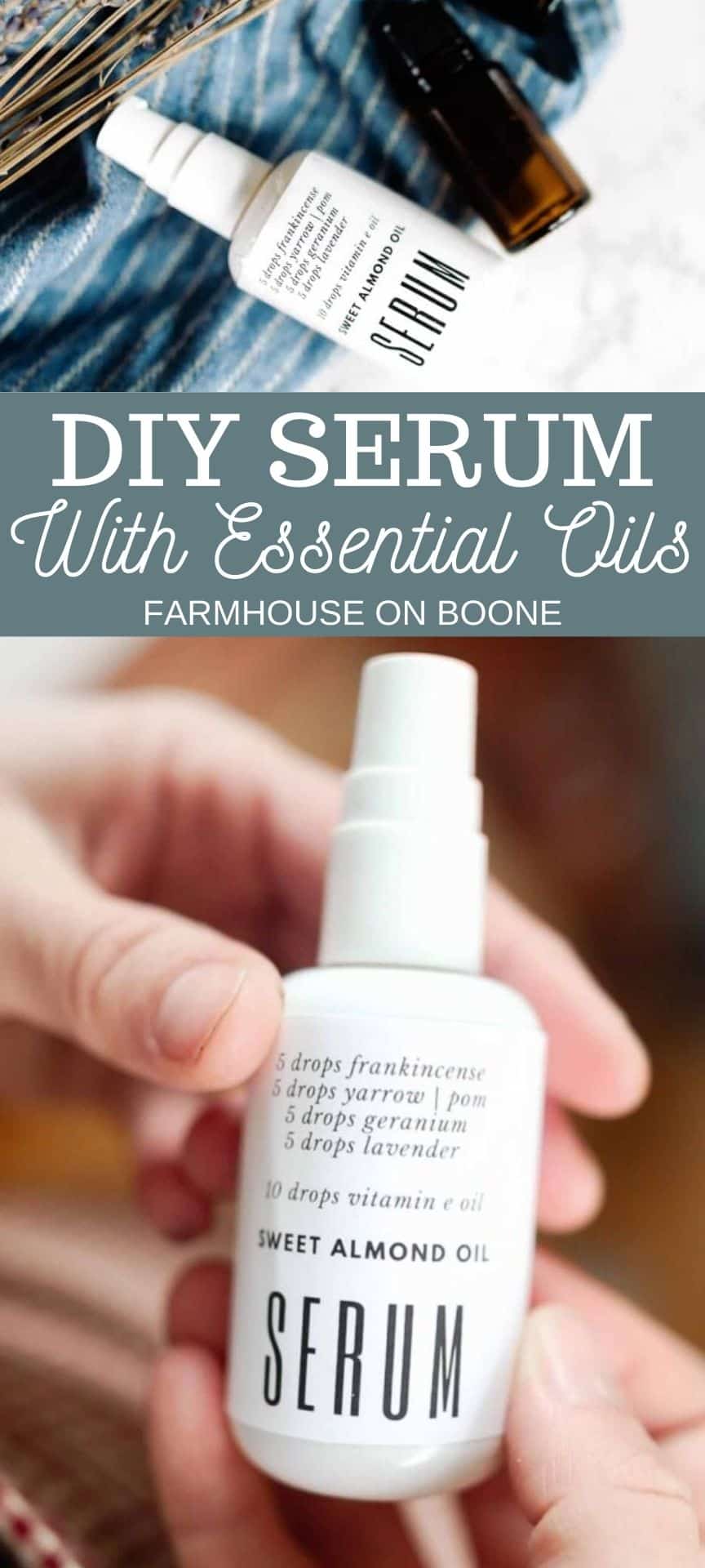Homemade Facial Serum With Essential Oils Farmhouse on Boone