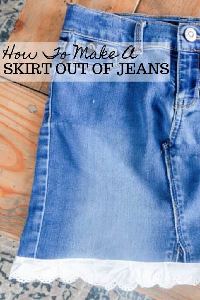 How to Make a DIY Jean Skirt Out of Denim Pants  Creative Green Living