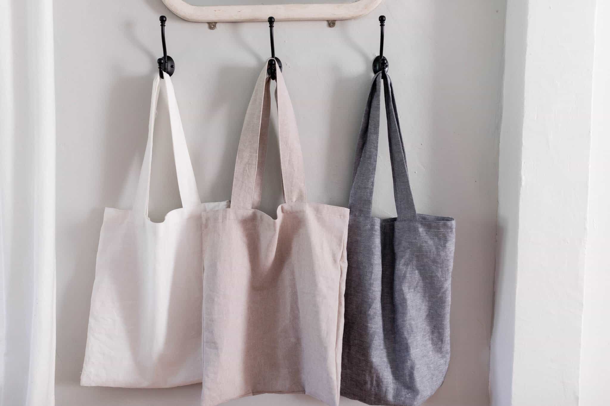 DIY Tote Bag With Linen Farmhouse on Boone