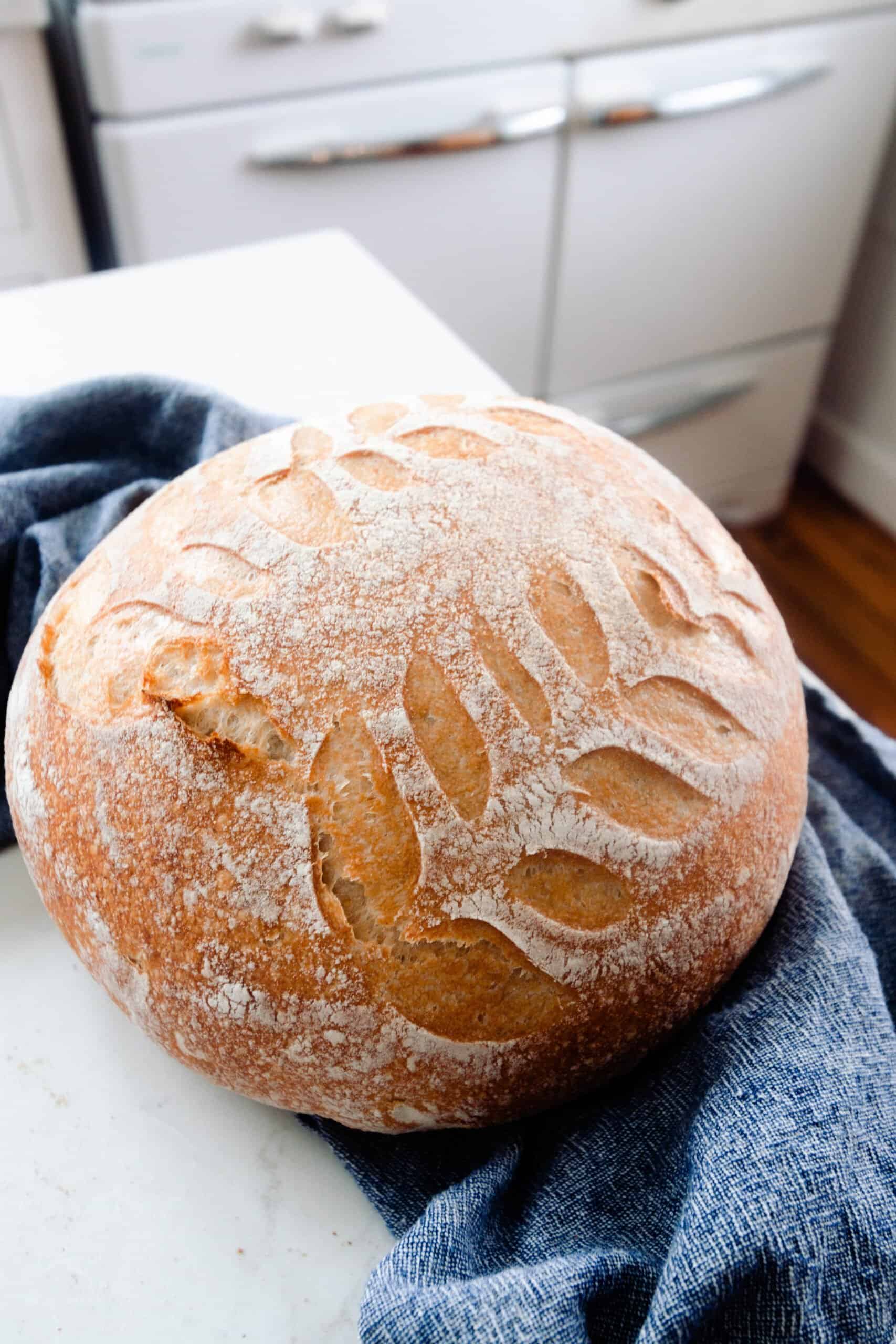 No-Knead Sourdough Bread - Farmhouse on Boone