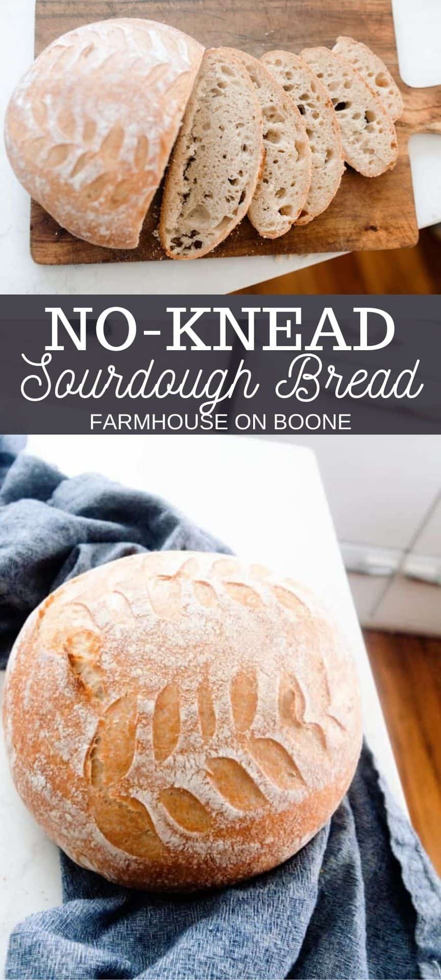 NoKnead Sourdough Bread Farmhouse on Boone