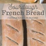 Sourdough Baguette Recipe - Farmhouse on Boone