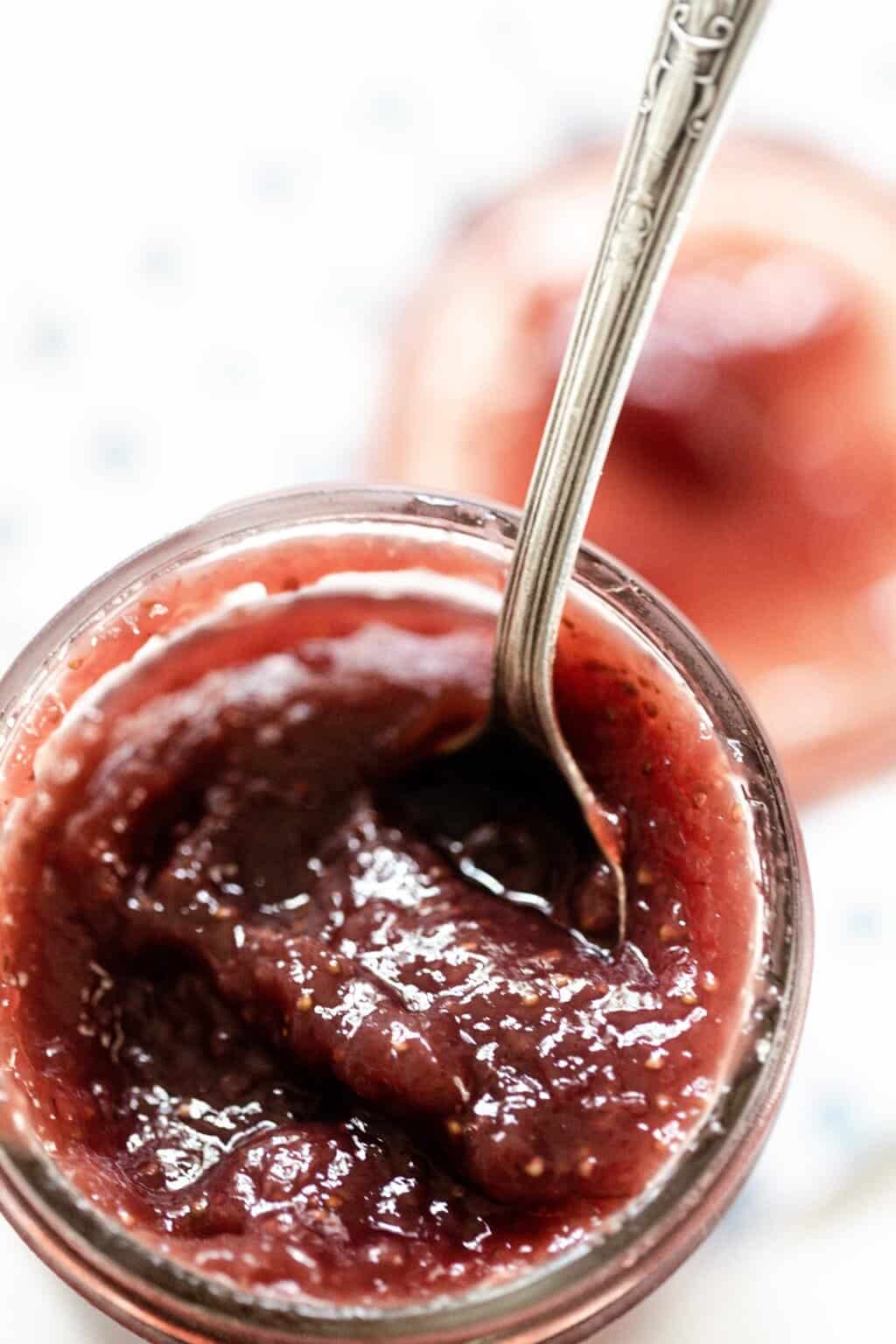 Homemade Strawberry Jam Sweetened with Honey Farmhouse on Boone