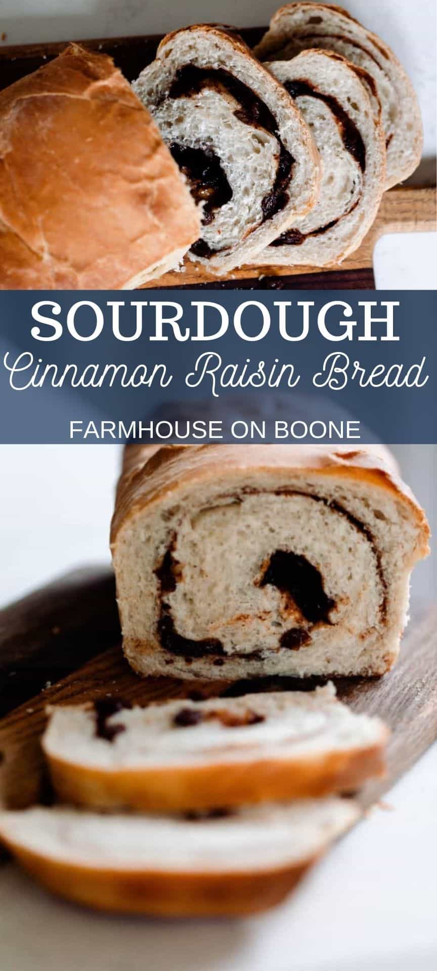 Sourdough Cinnamon Raisin Bread With Swirl Farmhouse on Boone