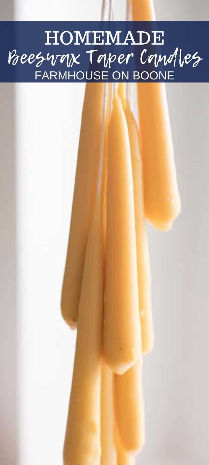 How To Make Beeswax Taper Candles Farmhouse on Boone